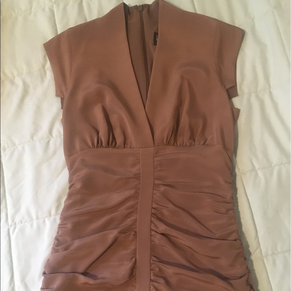 Elegant & slinky silk dress by Nicole Miller.